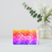 Braid Salon Custom QR Visitekaartje (Staand voorkant)