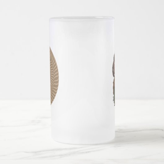 Braid Watch Lezbi Nerdy Chibi Frosted Mug Matglas Bierpul (Center)