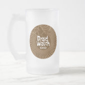Braid Watch Lezbi Nerdy Chibi Frosted Mug Matglas Bierpul (Links)