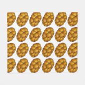 Braided Challah Bread Loaf Jewish Holiday Food Fleece Deken (Voorkant (Horizontaal))