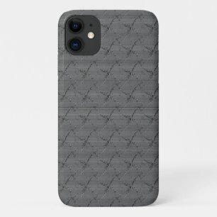 Braided grijs met kleine strepen en met een pixel Case-Mate iPhone case