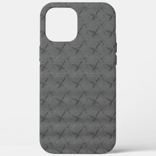Braided grijs met kleine strepen en pixelbekleed Case-Mate iPhone case
