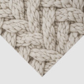 Braided Thread Knit Texture – Warm Beige (2) Tissuepapier (Detail)