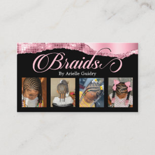 Braids Hair Braiding Stylist Salon voegt foto's ro Visitekaartje