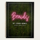 Braids Hair Salon Neon Boxwood Cosmetoloog  Planner (Voorkant)