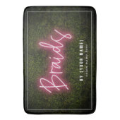 Braids Neon Boxwood Hair Salon Cosmetoloog Badmat (Voorkant Verticaal)