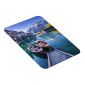 Braies Lake | Dolomiet Alpen, Italië Magneet (Rechterzijde)