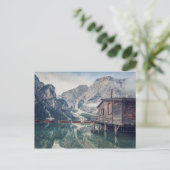Braies-meer Briefkaart (Staand voorkant)
