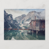Braies-meer Briefkaart (Voorkant)