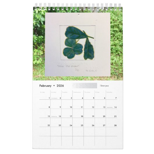Braille 2026 door Chloe Dee Noble - Kalender (Feb 2026)
