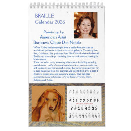 Braille 2026 door Chloe Dee Noble - Kalender