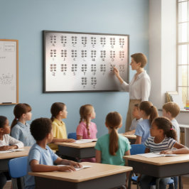 Braille Alfabet Chart Perfect Poster
