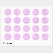 Braille-alfabet-Sticker Ronde Sticker (Vel)