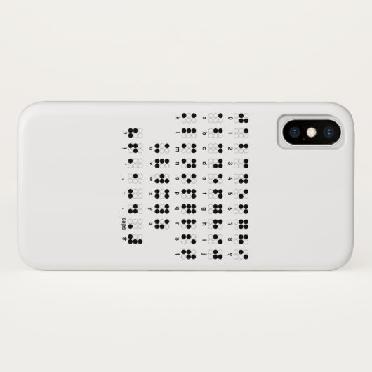 Braille alfabet, symbool voor blinde letters Case-Mate iPhone case (Achterkant (horizontaal))