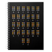 Braille Alphabet Blind Art Notitieboek (Voorkant)