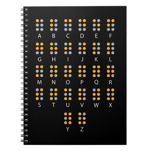 Braille Alphabet Blind Art Notitieboek (Voorkant)