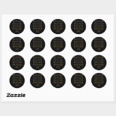 Braille Alphabet Blind Art Ronde Sticker (Vel)