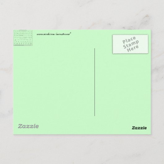 Braille Alphabet Briefkaart (Achterkant)