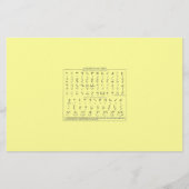 Braille Alphabet Briefpapier (Voorkant)