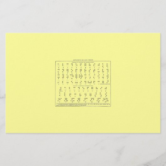 Braille Alphabet Briefpapier (Voorkant)