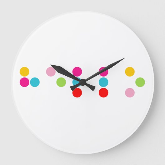 Braille blinde taalalfabet hallo tekst grote klok (Voorkant)