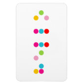 Braille blinde taalalfabet hallo tekst magneet (Verticaal)