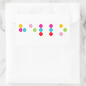 Braille blinde taalalfabet hallo tekst rechthoekige sticker (Tas)