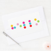 Braille blinde taalalfabet hallo tekst rechthoekige sticker (Envelop)