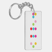 Braille blinde taalalfabet hallo tekst sleutelhanger (Voorkant Links)