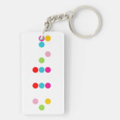 Braille blinde taalalfabet hallo tekst sleutelhanger (achterkant)