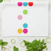 Braille blinde taalalfabet hallo tekst theedoek (Gevouwen)