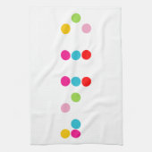 Braille blinde taalalfabet hallo tekst theedoek (Verticaal)