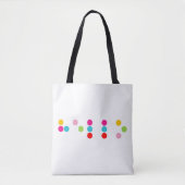 Braille blinde taalalfabet hallo tekst tote bag (Voorkant)