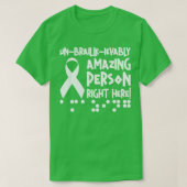 Braille Blindness Awareness Visual Impaign T-shirt (Design voorkant)