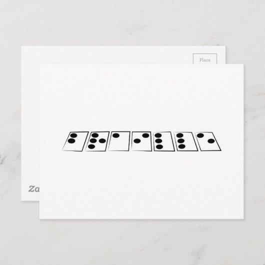 braille briefkaart (Voorkant / Achterkant)