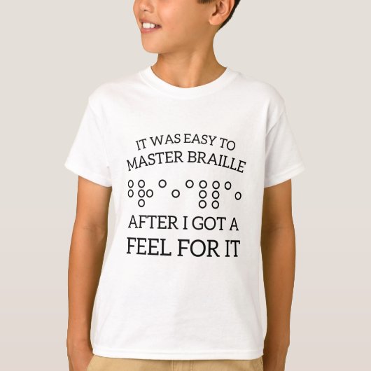 Braille docenten Vrouwen lezen braille visueel T-shirt (Voorkant)