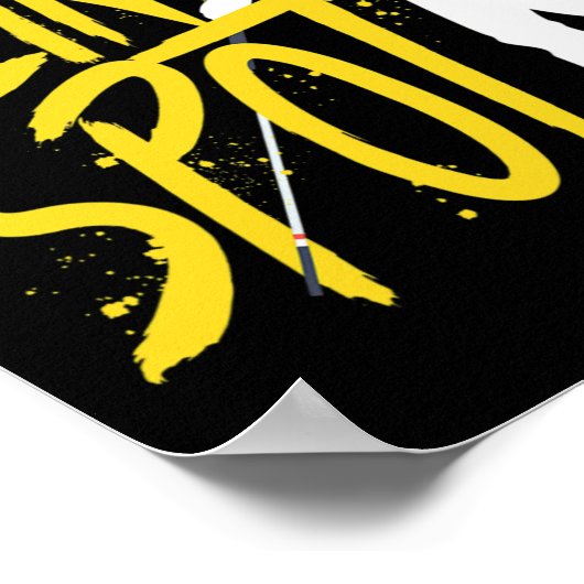 Braille Gezichtsstoornis Blinde vlek Blinden Poster (Hoek)