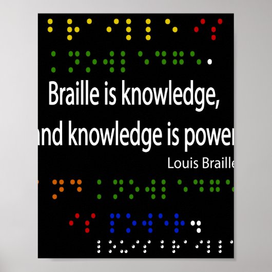 Braille is kennis poster (Voorkant)