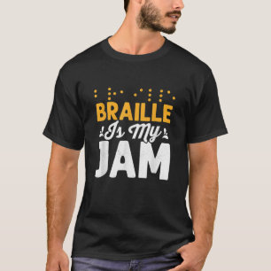Braille is mijn Stippen met verminderde braillebli T-shirt