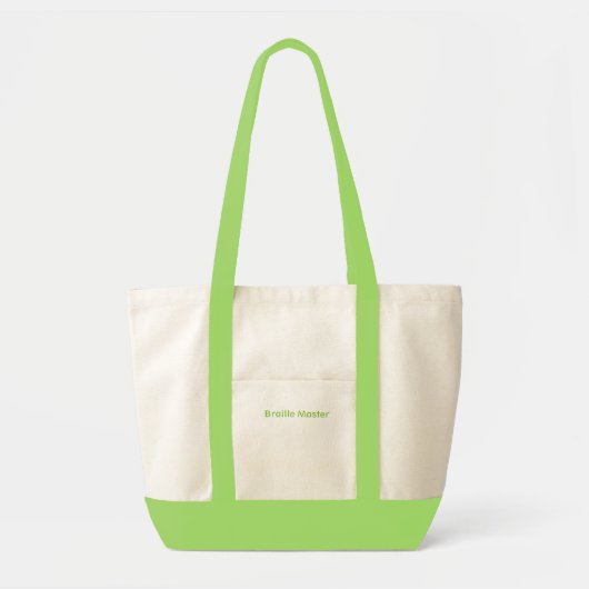 Braille Master Bag Tote Bag (Voorkant)