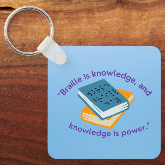 braille sleutelhanger (Voorkant)