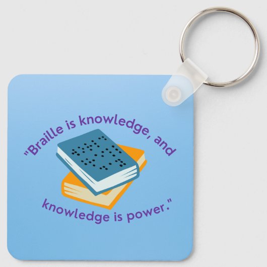 braille sleutelhanger (Achterkant)