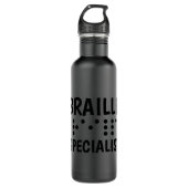 Braille Specialist Waterfles (Voorkant)