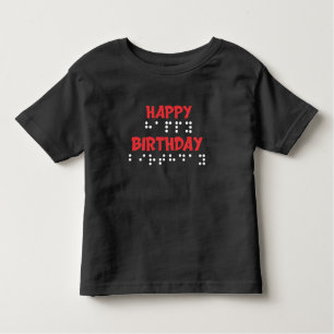 Braille Stippen - Happy Birthday t-shirt Blind