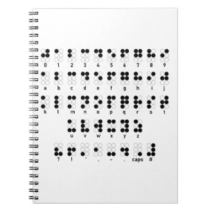 Braillealfabet blinde letters symbool notitieboek