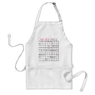 brailledoku standaard schort