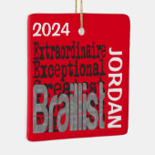 Braillist Extraordinaire CUSTOM Keramisch Ornament (Rechts)