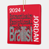 Braillist Extraordinaire CUSTOM Keramisch Ornament (Links)