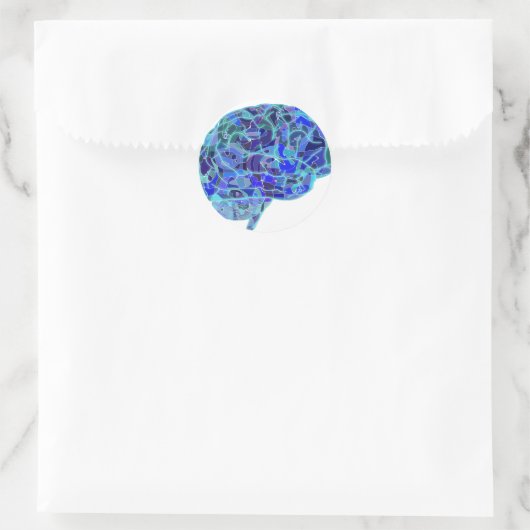 Brain-951874.png Ronde Sticker (Tas)