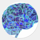 Brain-951874.png Ronde Sticker (Voorkant)